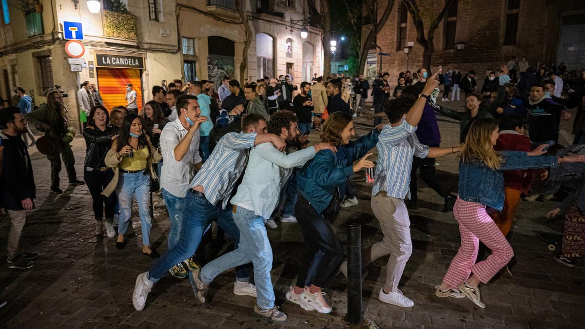 Botellón en el Born.