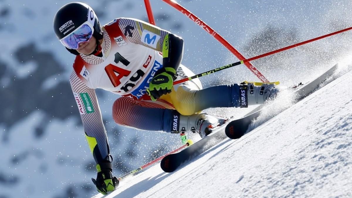 Aubert, en una competición