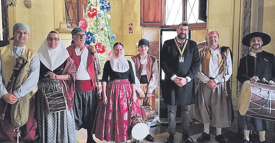 Pere Bernat, Pilar, Joan, Maria de Lluch, Pere Xesc, Pep Toni y Sebastiá.