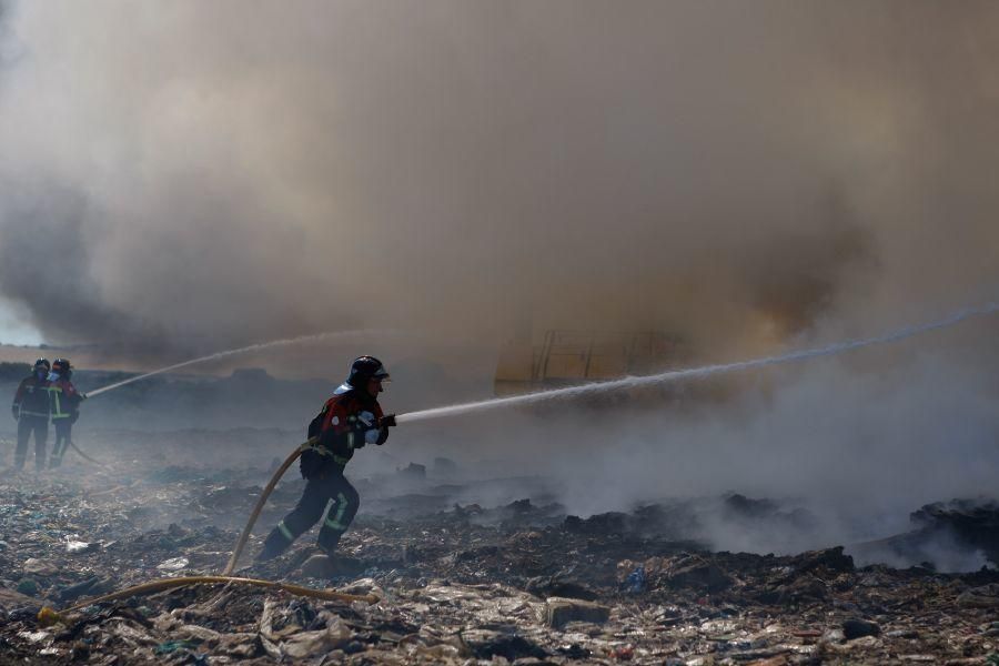 Incendio en el vertedero de Zamora