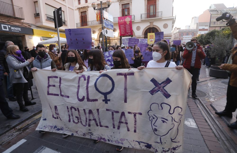 Manifestación del 8M en Sagunt.