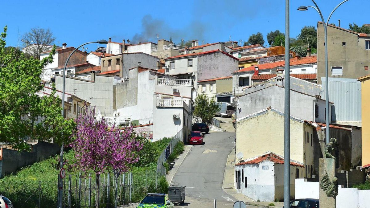 Vista del barrio de San Lázaro en Plasencia