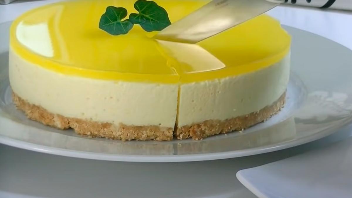 Receta simple de tarta de limón de la abuela: sin azúcar, sin horno y sin batidora
