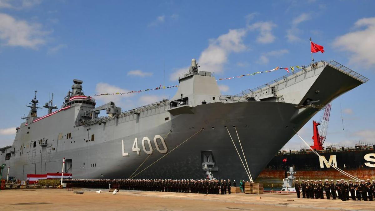 Entrega del TCG Anadolu a la marina turca. Foto Navantia