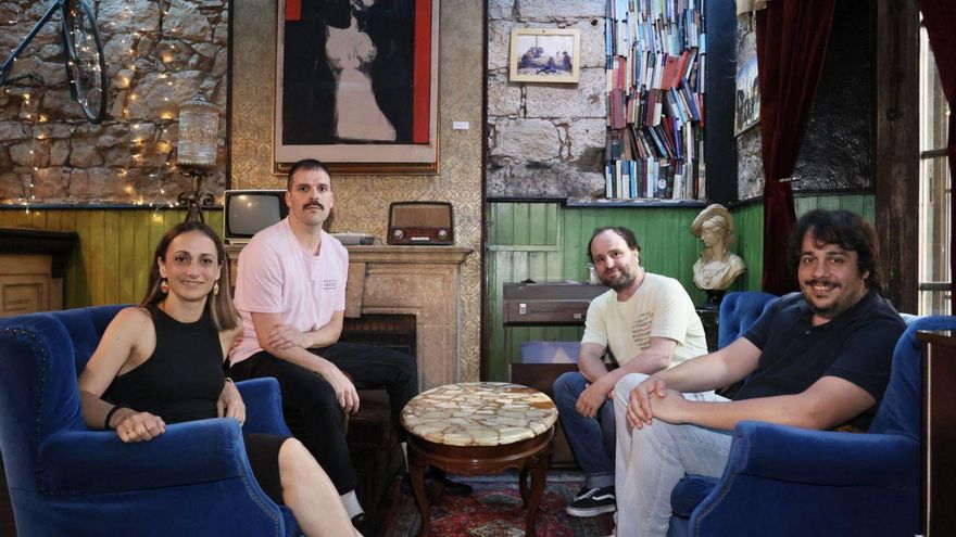 Por la izquierda, Ángela Fernández, David Cuerdo, Alejandro Ramos y Marcos Flórez, en La Salvaje. | MARIO CANTELI
