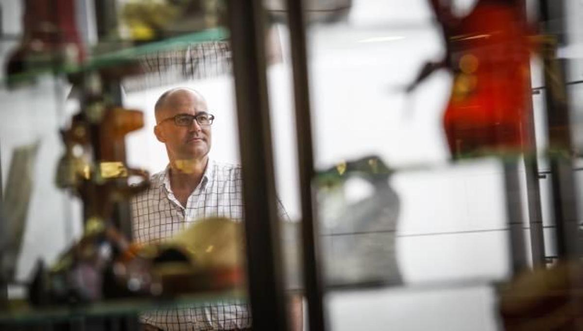 Segura en el Museo tras su nombramiento en 2014.