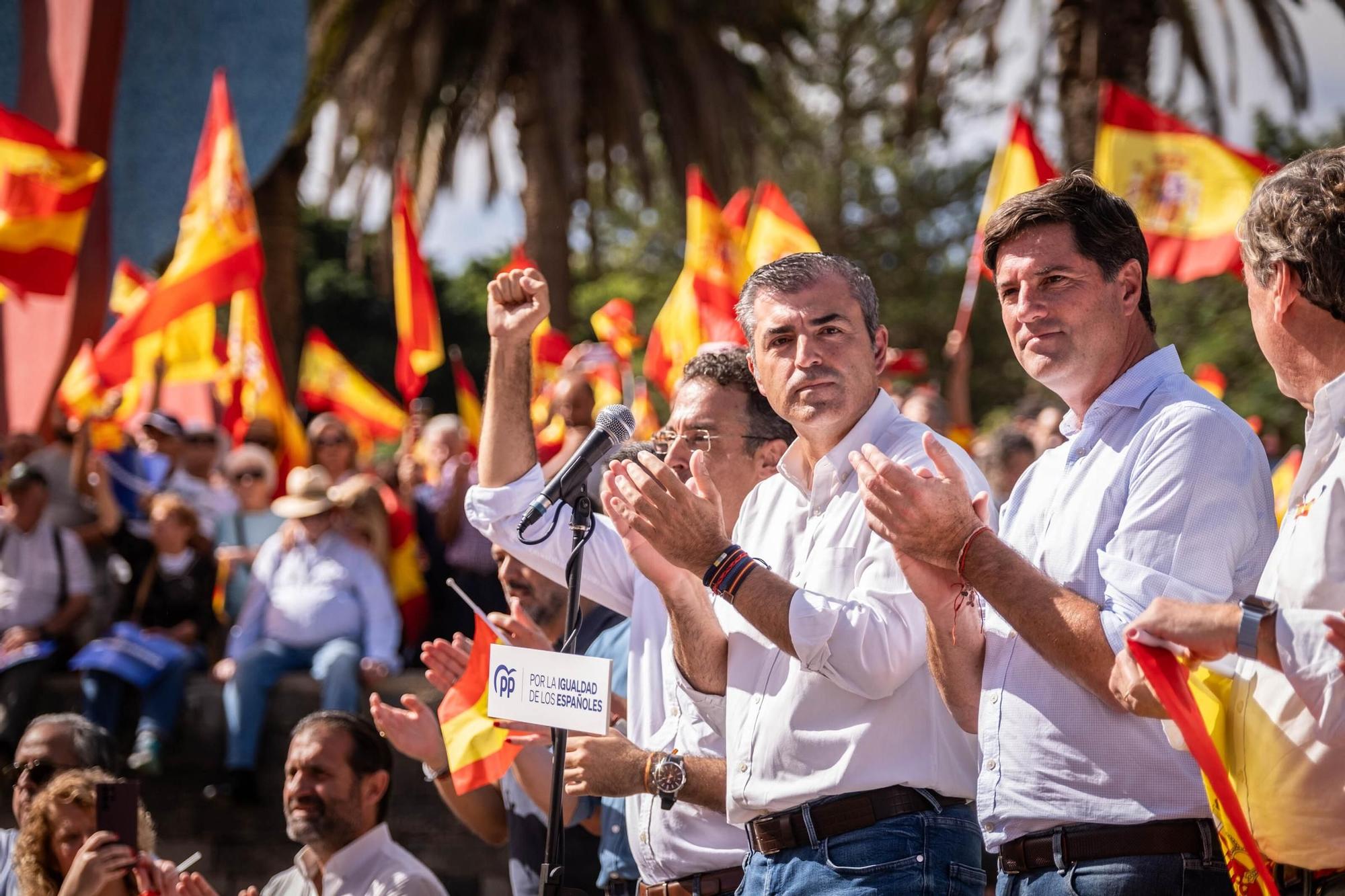 Manifestación contra la ley de amnistía en Santa Cruz de Tenerife