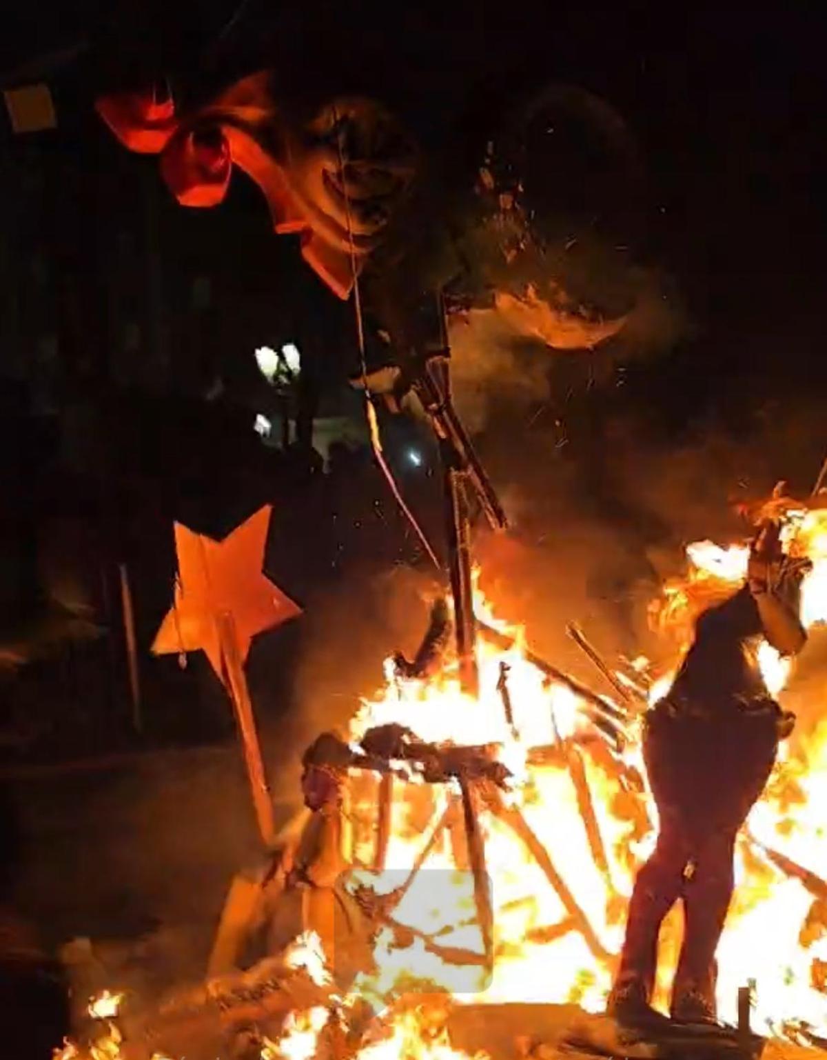 Cremà de la falla infantil municipal de Paterna