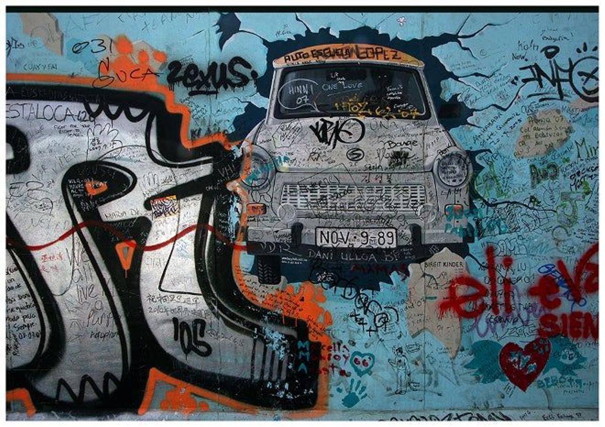 Pintadas en el Muro de Berlín