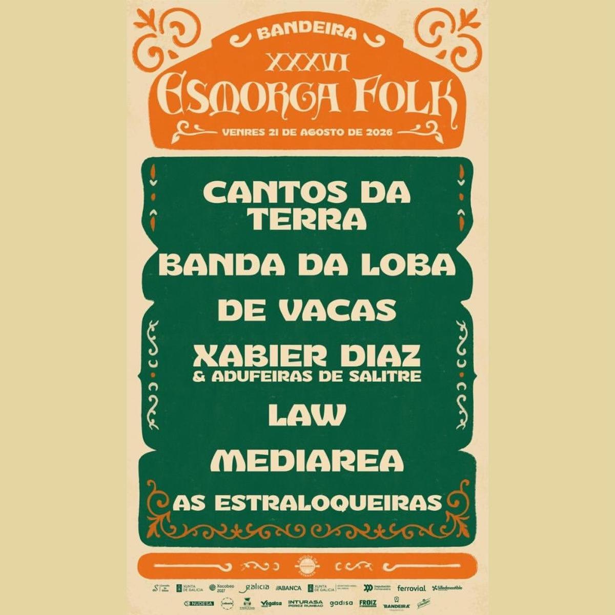Cartel del XXXVI Esmorga Folk