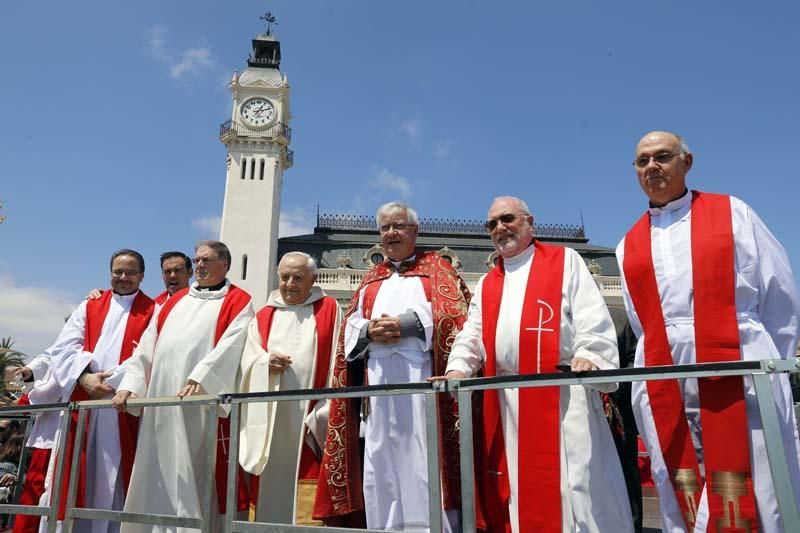 Llegada del Cristo del Grao, el Negret, al puerto