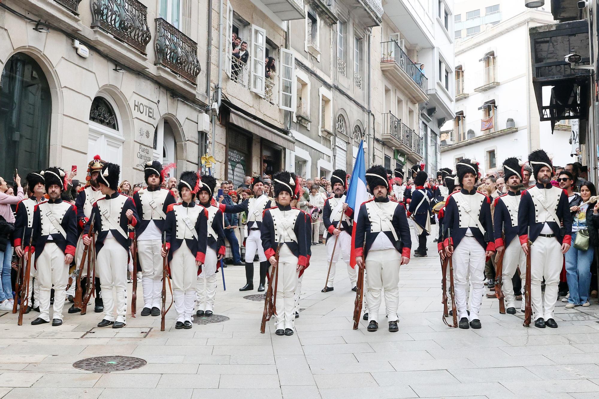 Representación de la expulsión de los franceses en la Reconquista de Vigo