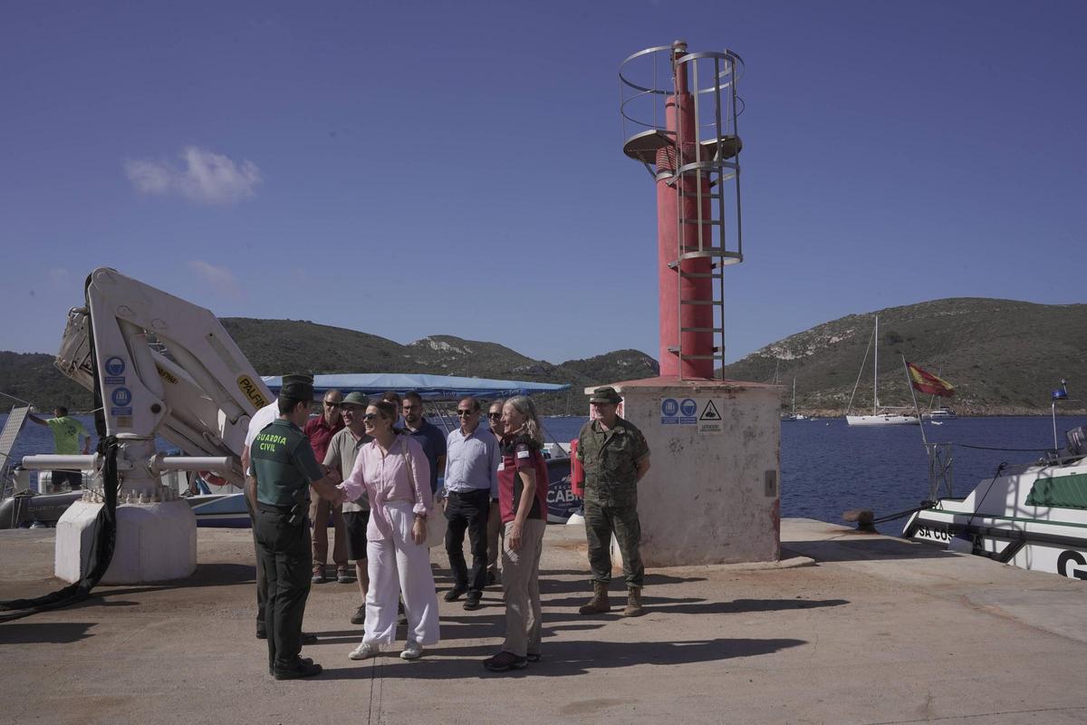 Marga Prohens visita la isla de Cabrera Marga Prohens visita la isla de Cabrera