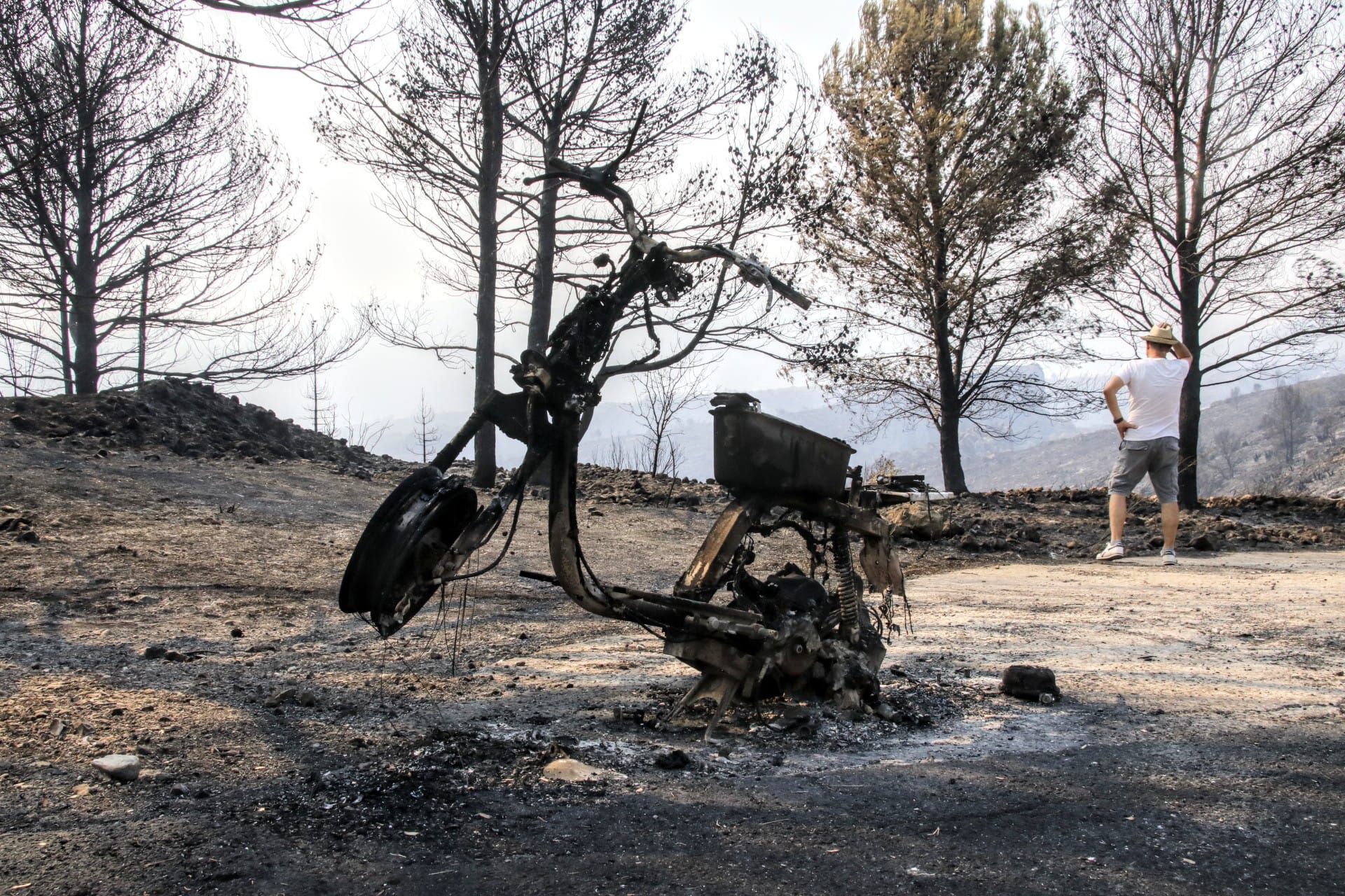 Continúan las labores de extinción del incendio en la Vall d'Ebo