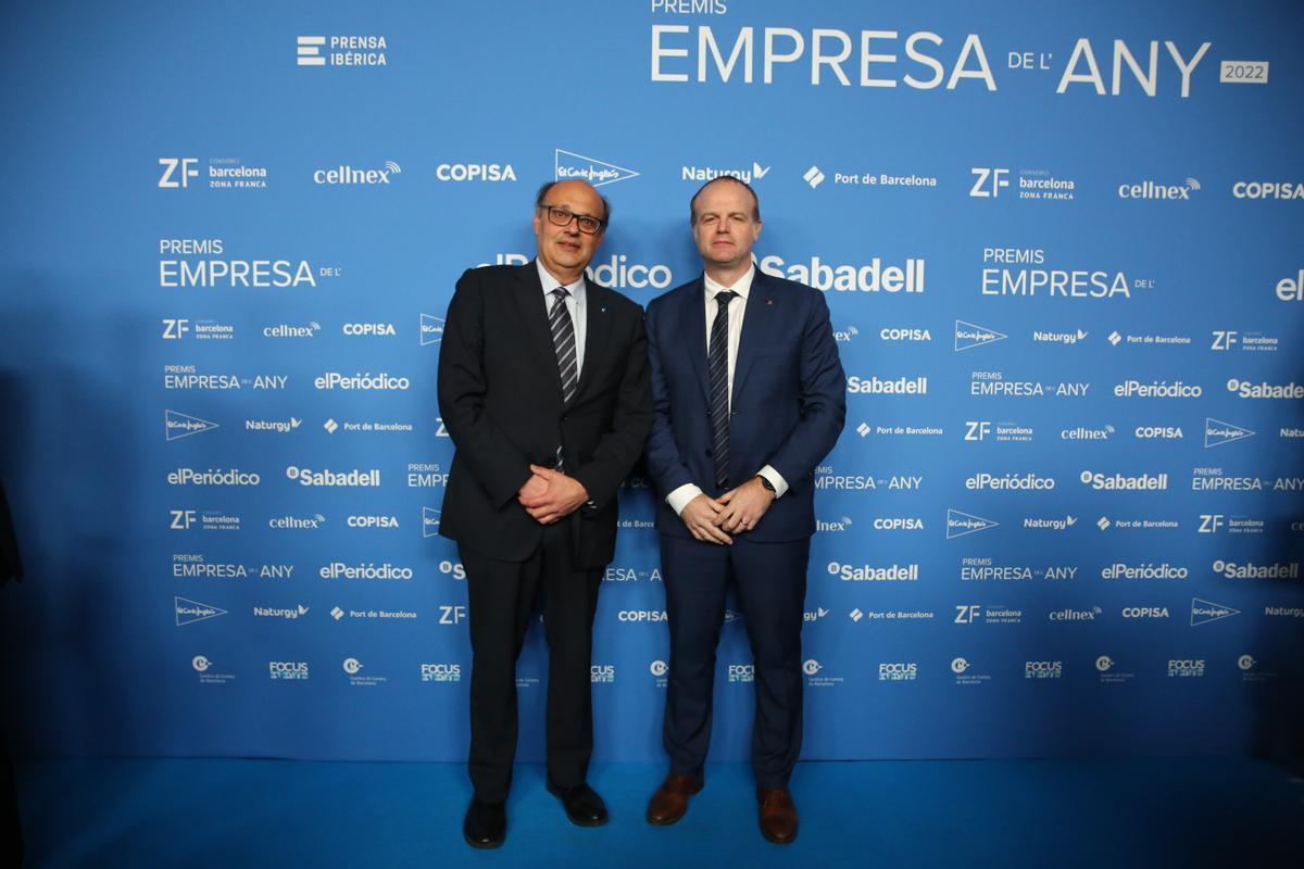 Xavier Panés (CECOT) y Albert Castellanos (secretario de Empresa i Competitivitat de la Generalitat).