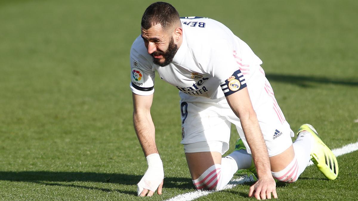 Benzema, víctima de las lesiones esta temporada