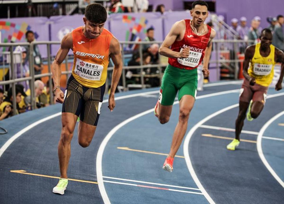 Una foto d'arxiu de Josué Canales competint.