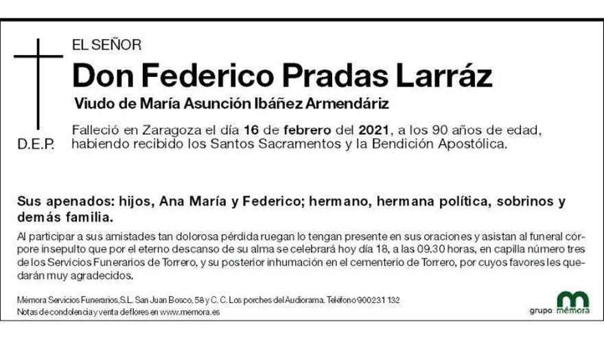 Don Federico Pradas Larráz