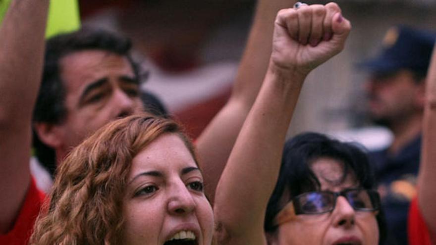 Protesta por los desahucios.