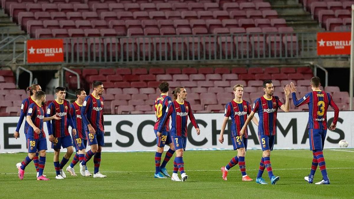 El 1x1 del Barça ante el Getafe al descanso