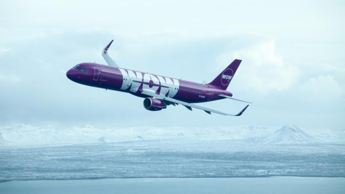 El airbus TF-GAY de WOW Air que operará entre Islandia y San Francisco.