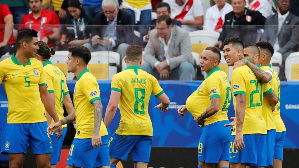 Brasil no recibió gol en la fase de grupos