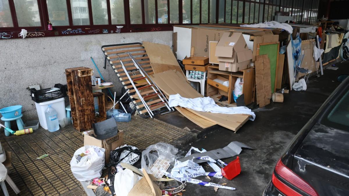 La vieja estación de autobuses de Vigo, escenario del homicidio de una persona sin hogar