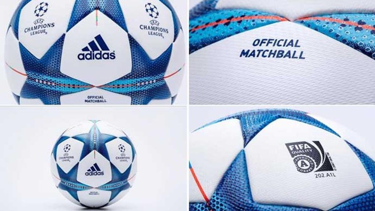 Varios detalles del nuevo balón de la Champions League 2015/2016