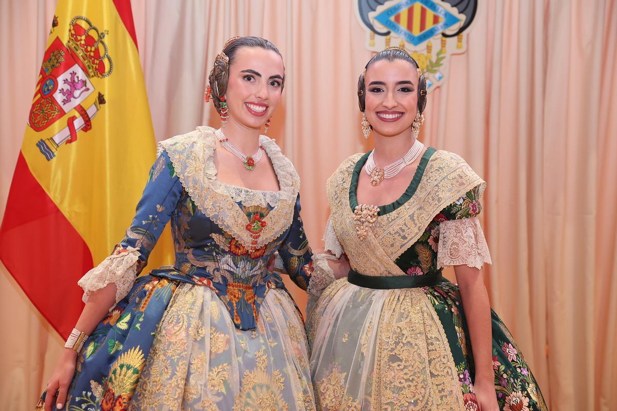Juana Paula y Carmen, falleras mayores de Convento en 2026 y 2025