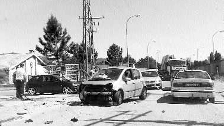 Un accidente en el parque de As Gándaras provoca retenciones de un kilómetro