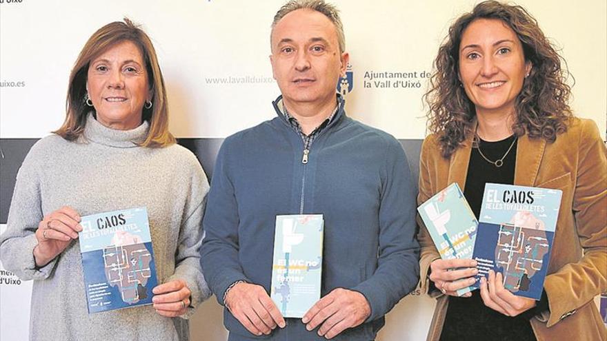 La Vall d’Uixó y Facsa plantan cara al mal uso de las toallitas húmedas