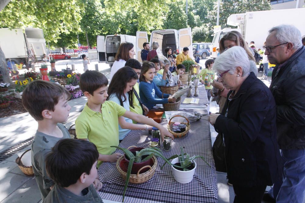 Uns 300 infants fan de paradistes per un dia al Mercat del Lleó