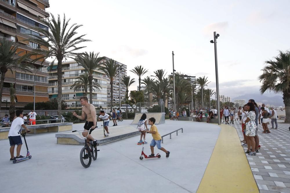 Los monopatines se adueñan de la Playa de San Juan