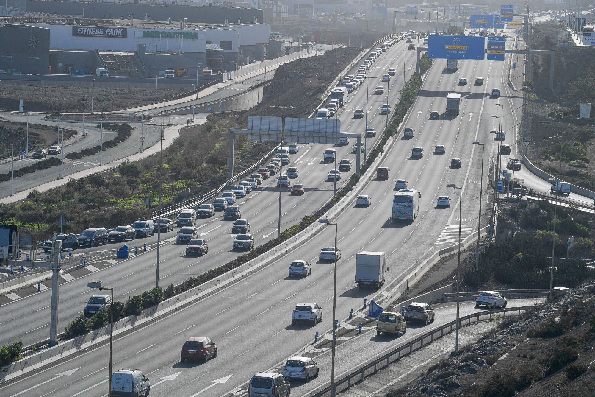Colas y últimas compras navideñas en Las Palmas de Gran Canaria