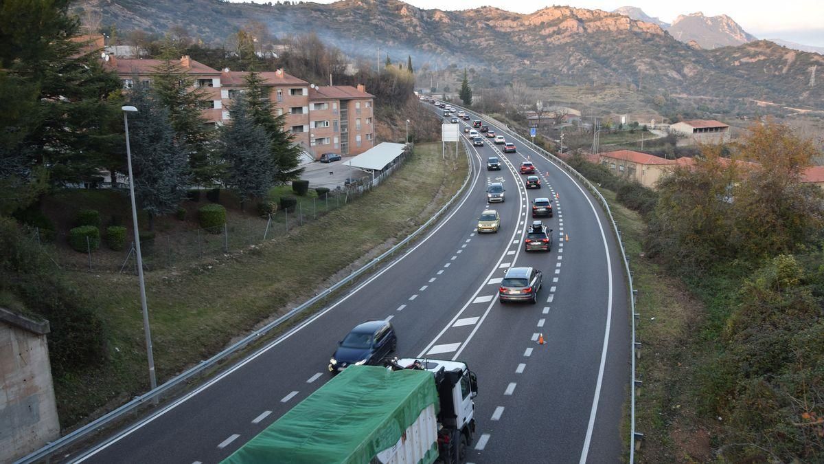 Cues a la sortida nord de Berga