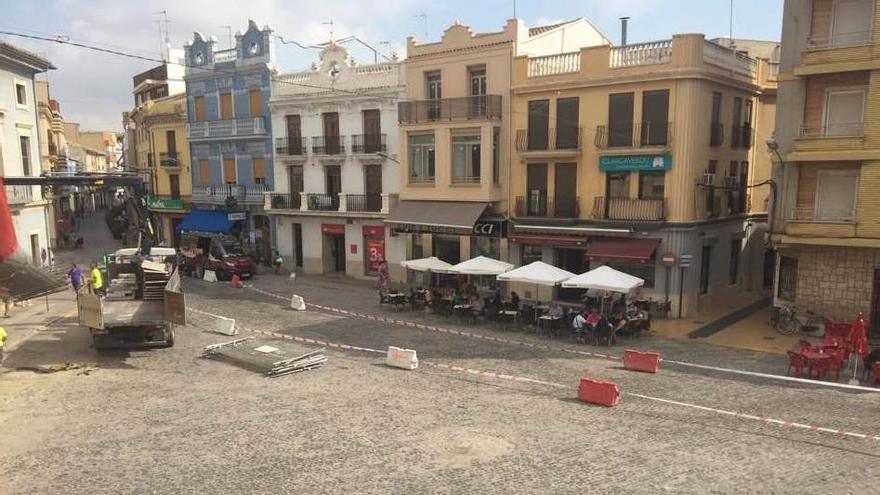 Comienzan las obras en Plaza del Pueblo de Silla