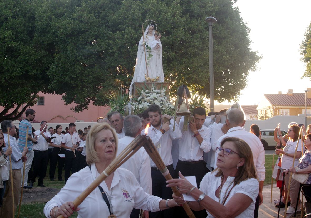 Traslado de la Virgen de las Cañas a la parroquia de Nuestra Señora de los Dolores.