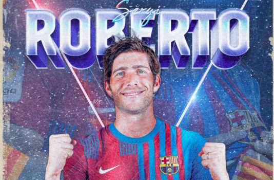 El Barça felicita en redes a Sergi Roberto por su 30º cumpleaños.