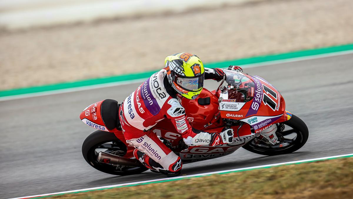 Sergio García Dols durante la jornada de clasificación en el GP de Catalunya.