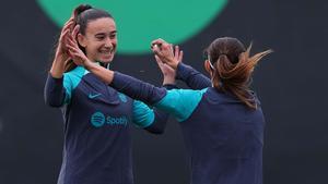 Bartel y Aitana en un entrenamiento