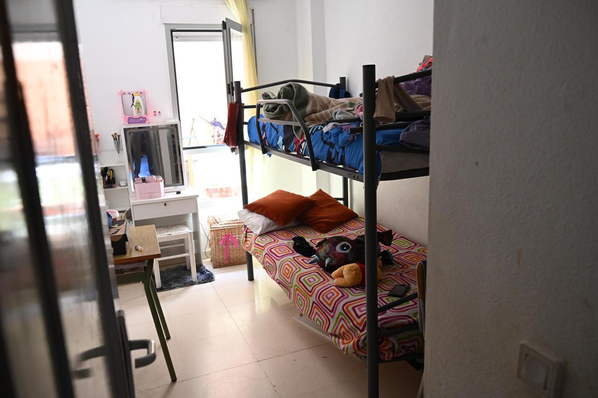 La habitación de una familia residente en Alicante.