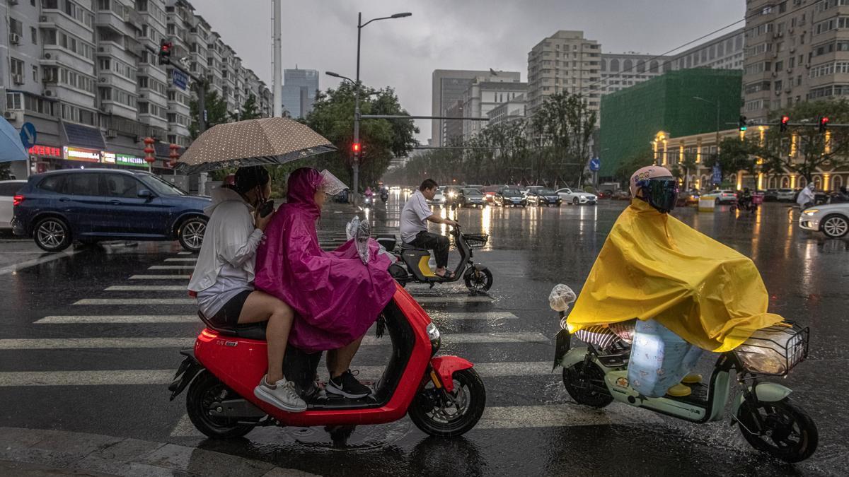Precipitaciones torrenciales azotan el oeste de China.
