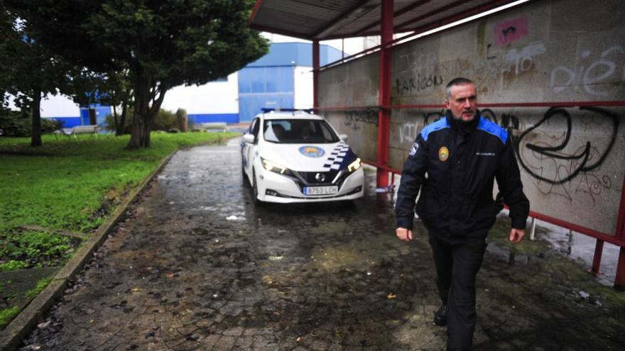 Un agente de la Policía local de Vilanova.