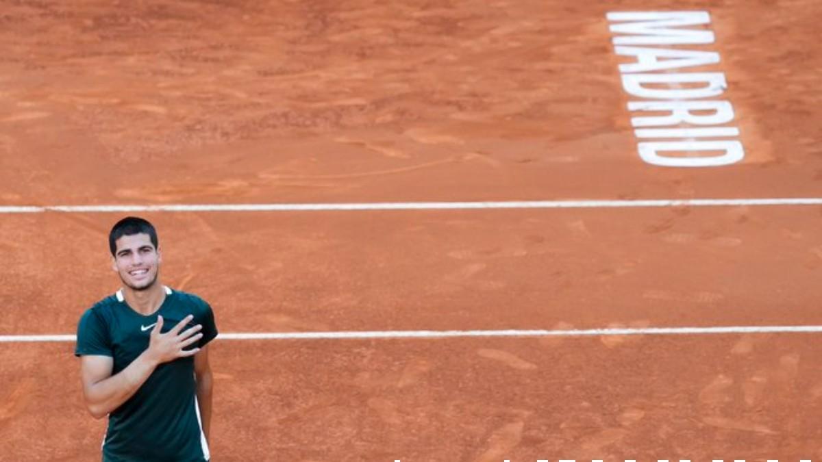 Alcaraz, tras ganar la final de Madrid a Zverev por 6-3 y 6-1.