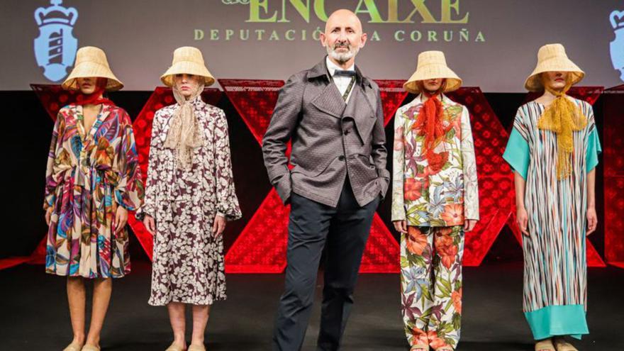 Modesto Lomba trae  á Mostra do Encaixe unha moda artesanal