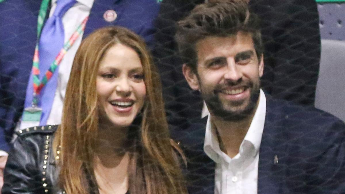 Shakira y Gerard Piqué, felices en la final de la Copa Davis entre España y Canadá
