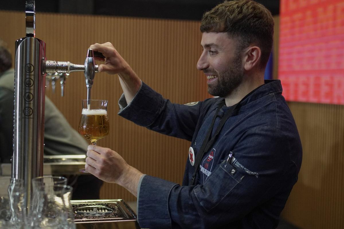 Alejo Fuenteseca, ganador del certamen Beer Master de estudiantes.