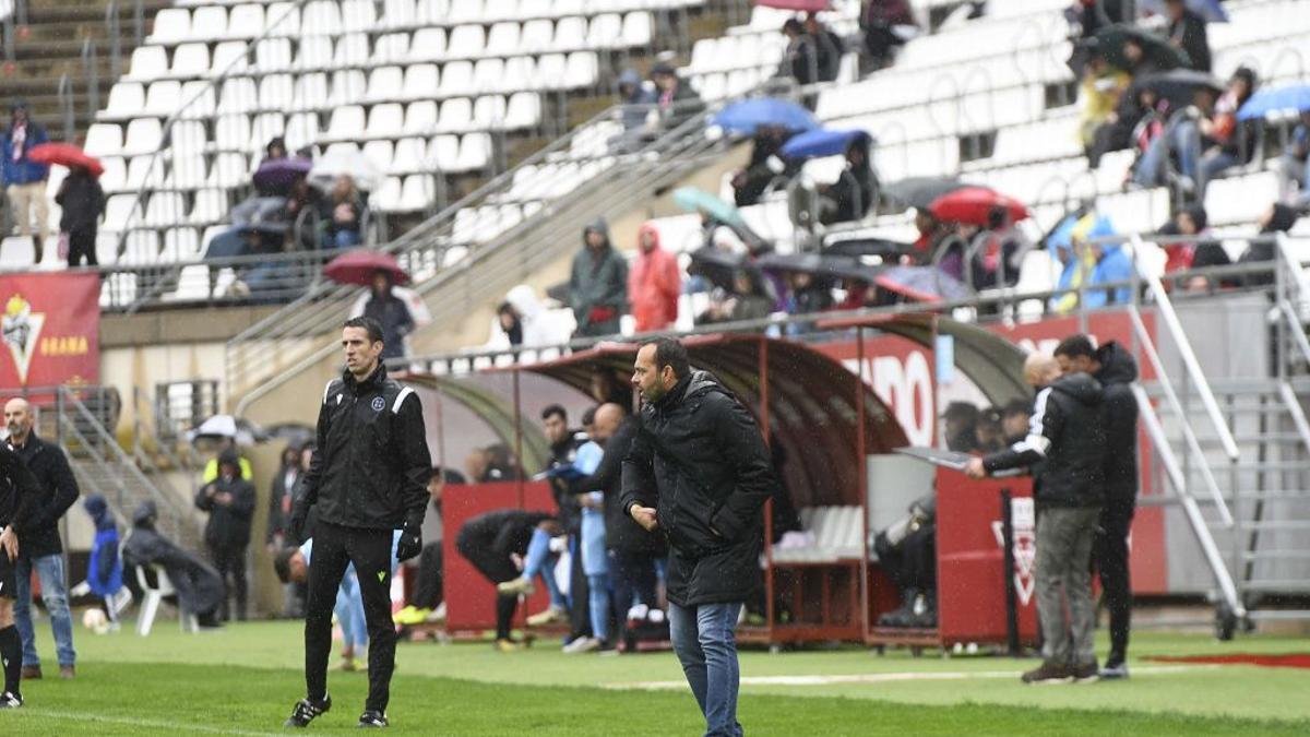 Fran Fernández, durante el partido ante el Ibiza