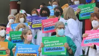 Las enfermeras de Satse Aragón salen a la calle