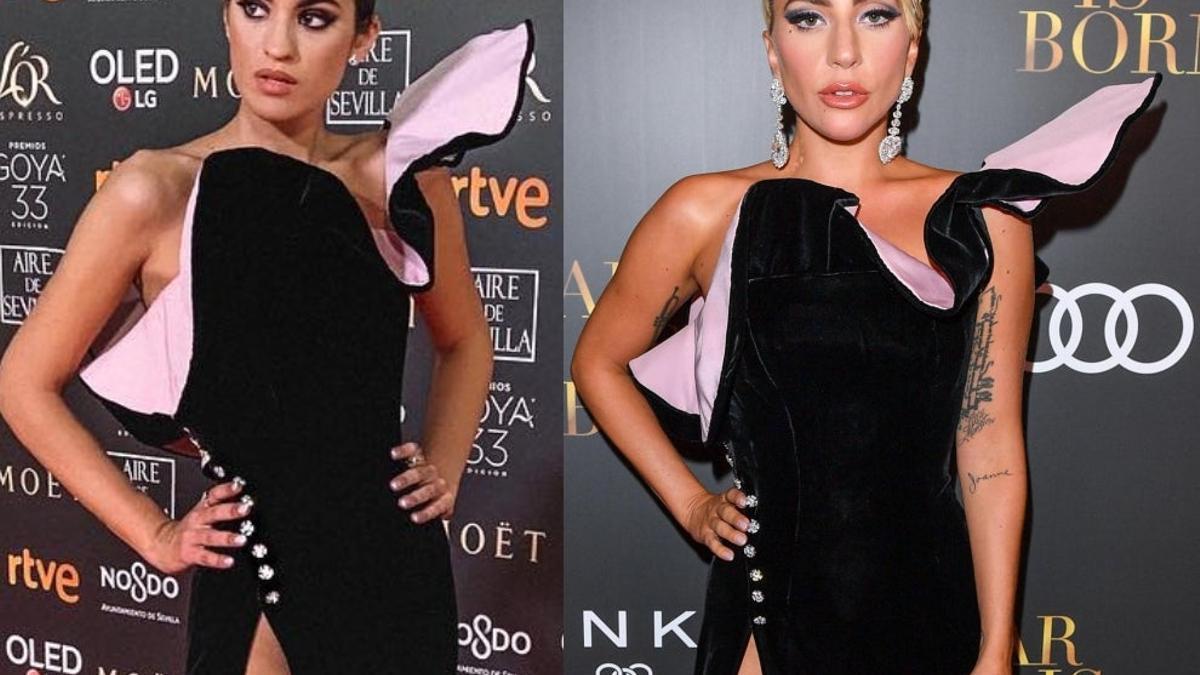 Marta Lozano y Lady Gaga llevan el mismo vestido
